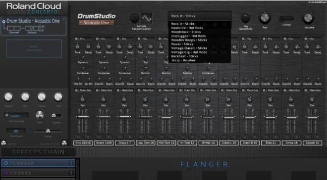 Roland – VS Drum Studio – Acoustic One 1.1.0 (CONCERTO)